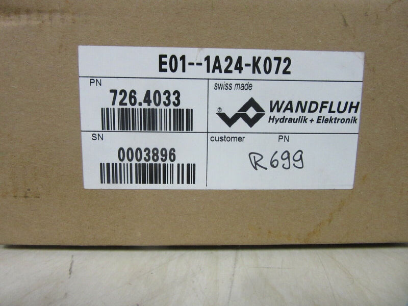 Wandfluh Electronics E01--1A24-K072 R699 726.4033 1.105.E_ _-B