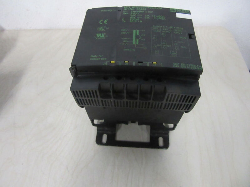 MTL Einphasen Sicherheitstransformator MTL-0250-230-400\2x24