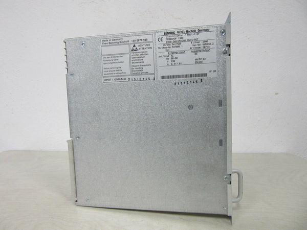 Benning Gleichrichter/Rectifier Tebechop 1300 E230 G48/25(28) -used-