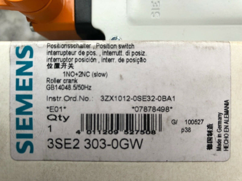 Siemens 3SE2 303-0GW Positionssschalter neu, unused