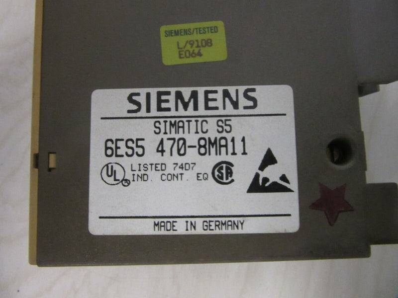 Siemens Simatic Analog Output S5 6ES5 470-8MA11