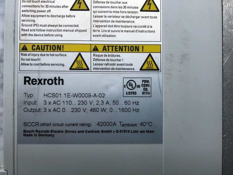 Rexroth HCS01.1E-W0009-A-02-B-ET-EC-EC-NN-NN-FW R911328454