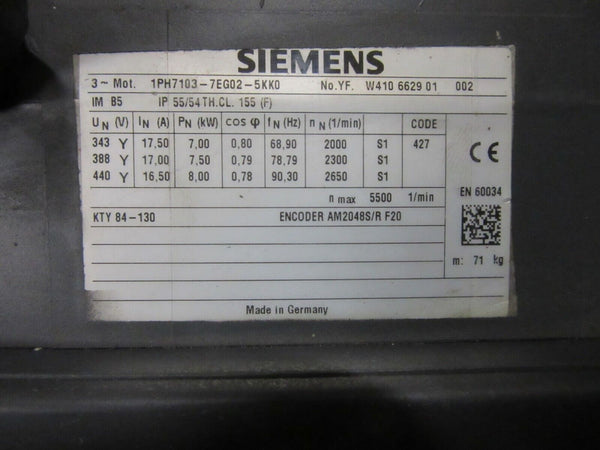 Siemens 1PH7103-7EG02-5KK0