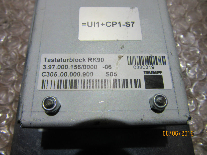 Trumpf Tastaturblock RK 90 | used