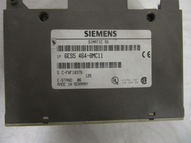 Siemens Simatic S5 6ES5 464-8MC11 E-Stand: 06