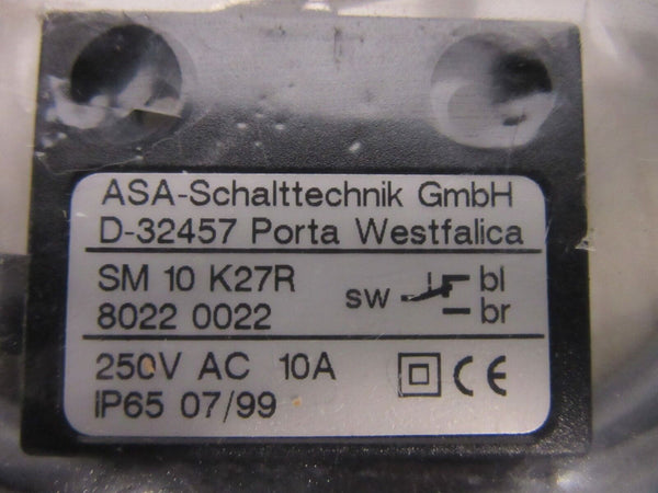 ASA-Schalttechnik SM 10 K27R 8022 0022 Grenztaster limit switch