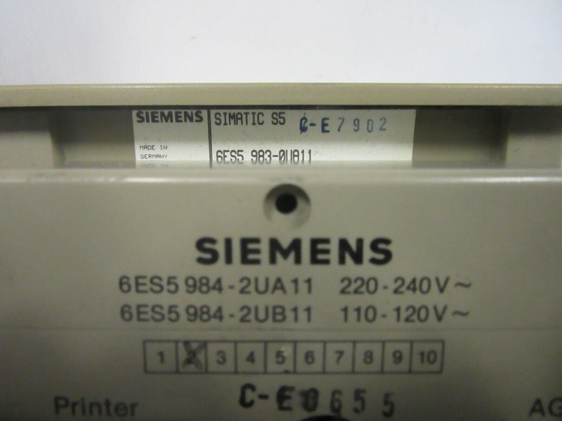 Siemens Simatic OP 396 6ES5 396-0UA11 Version 3 6ES5 983-0UA11