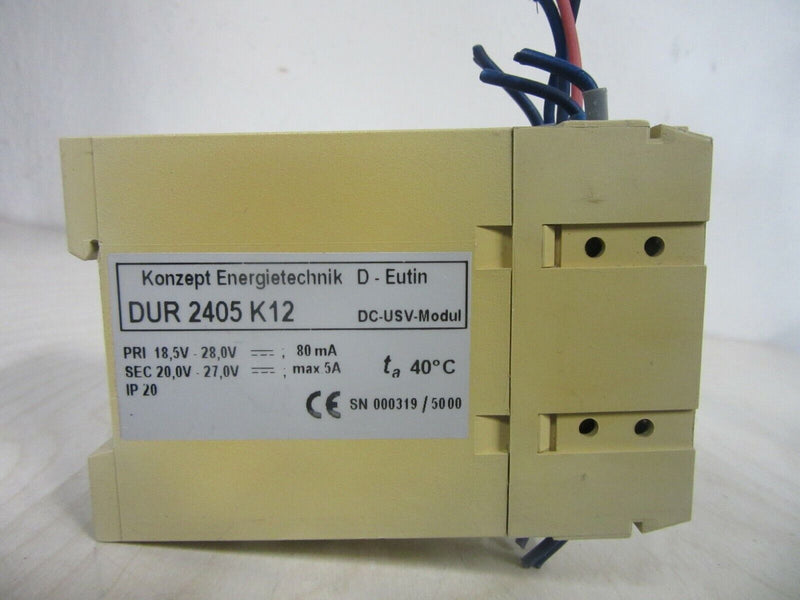 Konzept DUR 2405 24V DUR 2405 K12 DC-USV-Modul