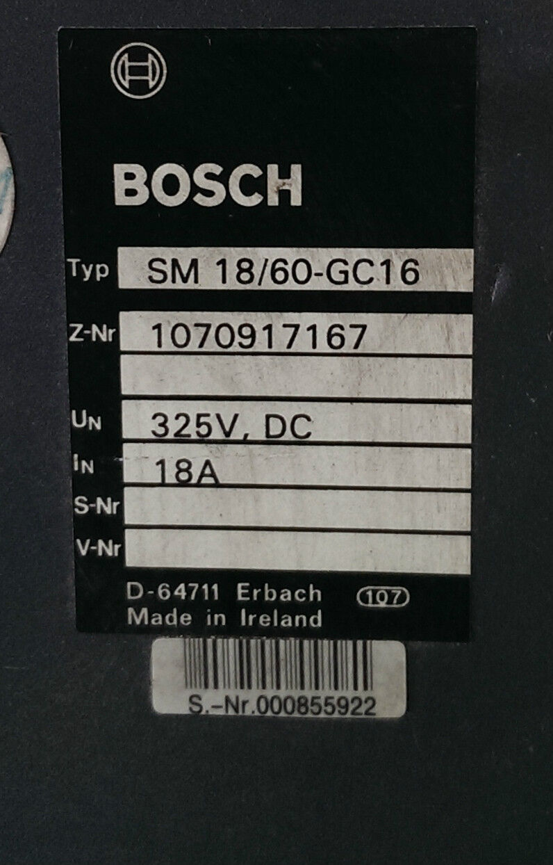 Bosch Servodyn SM 18/60-GC16 1070917167