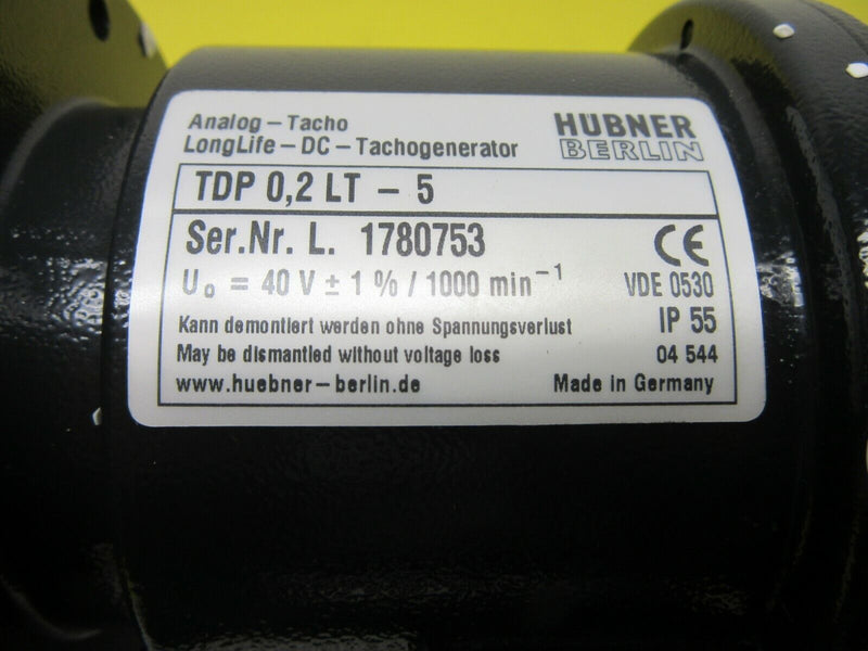 Hübner Berlin / Tachogenerator / Analog-Tacho / TDP 0,2 LT-5