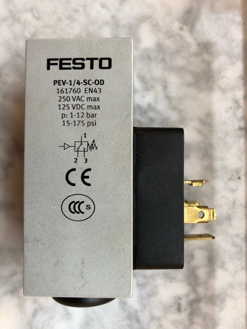 Festo Druckschalter PEV-1/4-SC-OD 161760, unbenutzt in OVP