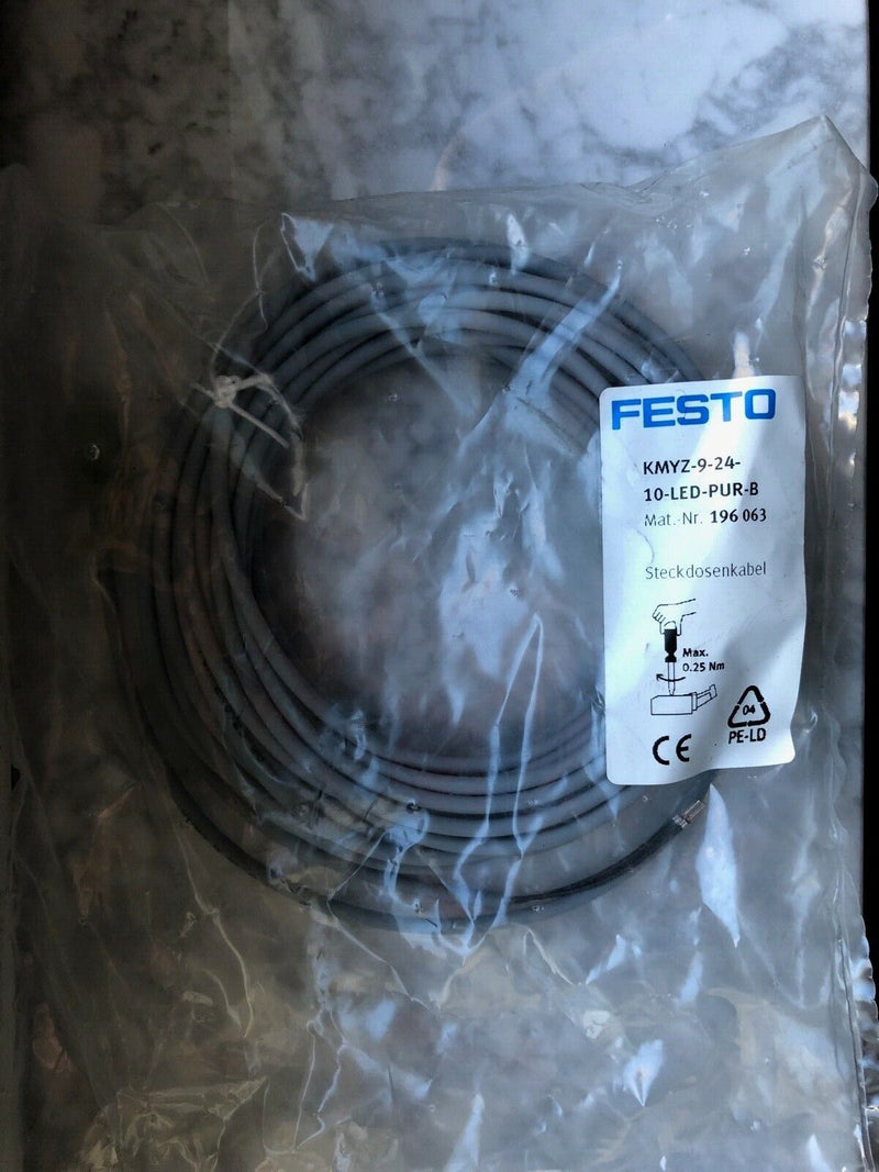 FESTO KMYZ-9-24-10-LED-PUR-B 1906063 Steckdosenkabel (2 Stück als Set)