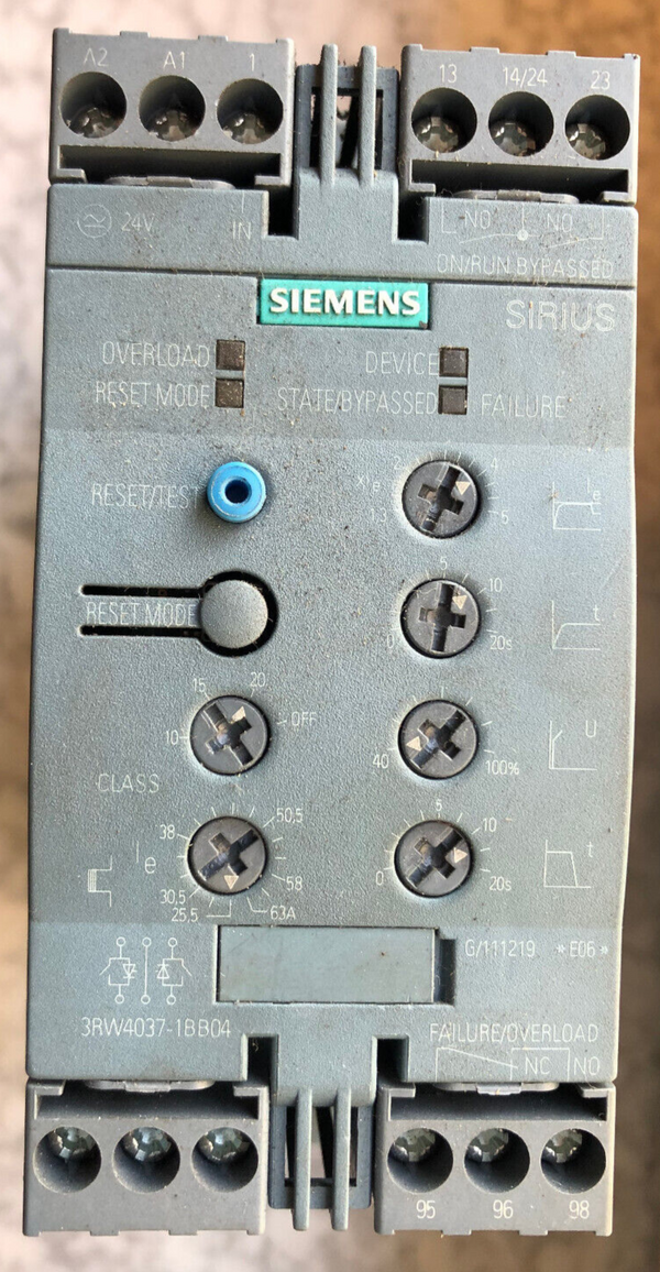 Siemens 3RW4037-1BB04 AC Semiconductor Motor Starter