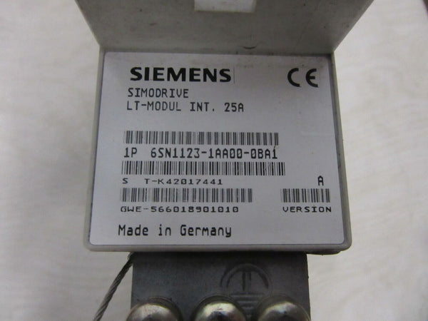 Siemens Simodrive LT-Modul Int. 25A 6SN1123-1AA00-0BA1 Version: A