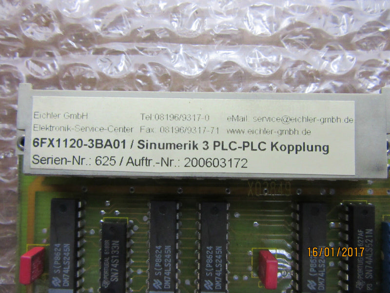 Siemens 6FX1120-3BA01 / Sinumerik 3 PLC-PLC Kopplung E-Stand: G -used-