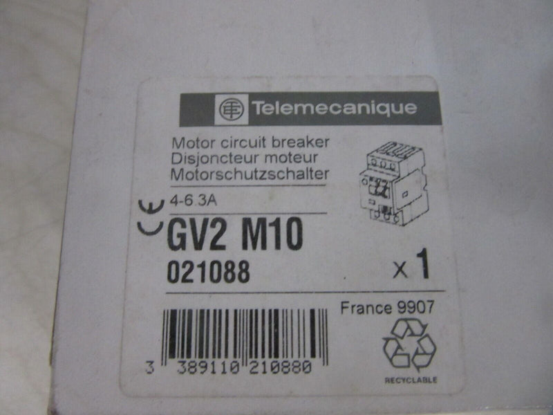 Telemecanique  GV2M10  Motorschutzschalter 4-6,3A