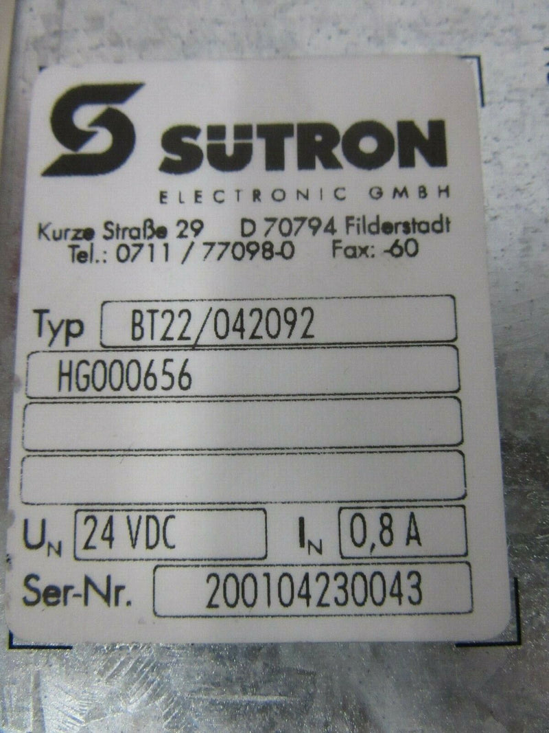 Grossenhainer Sütron BT22/042092 Operator Panel Display OP