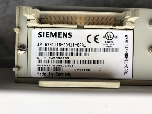 SIEMENS Simodrive 611-D Regelungseinschub 6SN1118-0DM11-0AA1