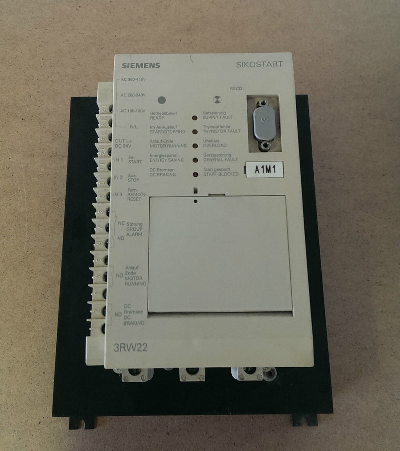 SIEMENS SIKOSTART 3RW2228-1AB15 Power Supply