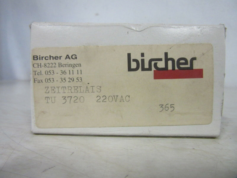 bircher TU 3720 VDE 0435 220V AC Zeitrelais