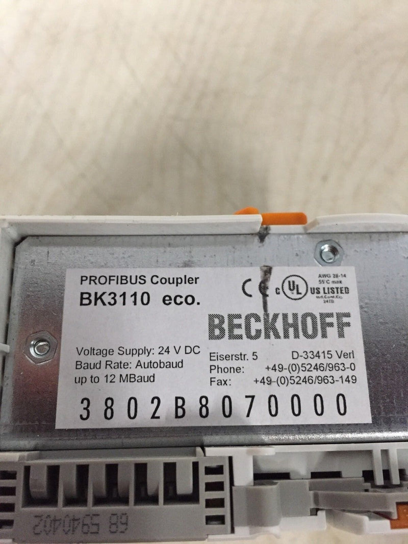 Beckhoff Profibus Coupler BK3110 eco.  -used-