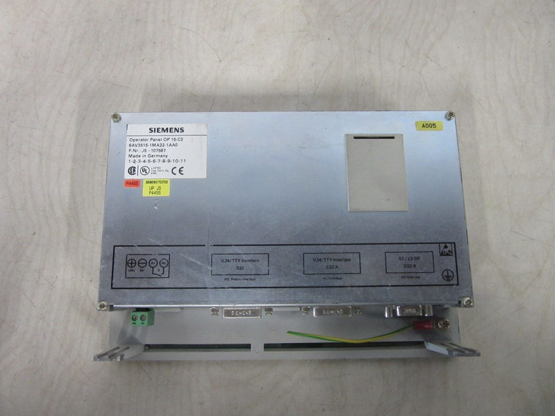 Siemens Coros Operator Panel 15-C2 6AV3515-1MA22-1AA0 -used-