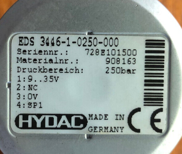 HYDAC Druckschalter EDS 3446-1-0250-000 (908163)