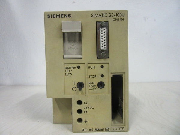 Siemens Simatic S5-100U CPU102 6ES5 102-8MA02 6ES5102-8MA02