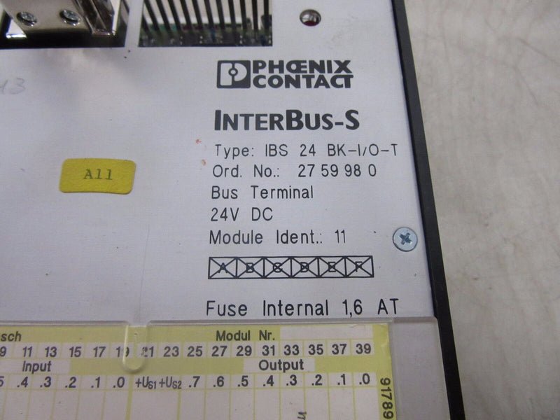 Phoenix Contact Interbus-S IBS 24 BK-I/O-T / 2759980  -used-