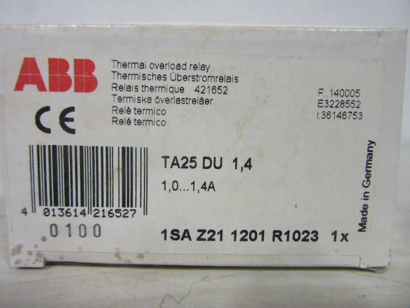 ABB  TA25 DU-1,4 Thermisches Überstromrelais 1SAZ211201R1023
