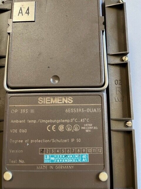 Siemens OP 393 III 6ES5393-0UA15