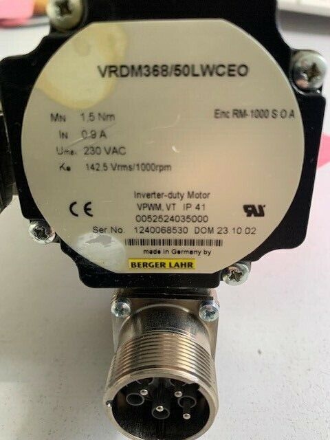 BERGER LAHR SERVOMOTOR VRDM368/50LWCEO