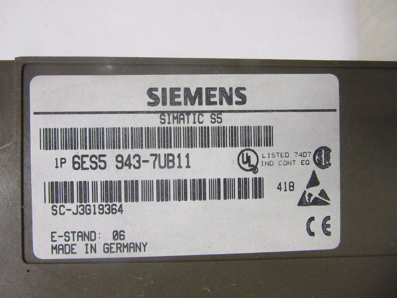 Siemens Simatic S5 6ES5 943-7UB11 -used-