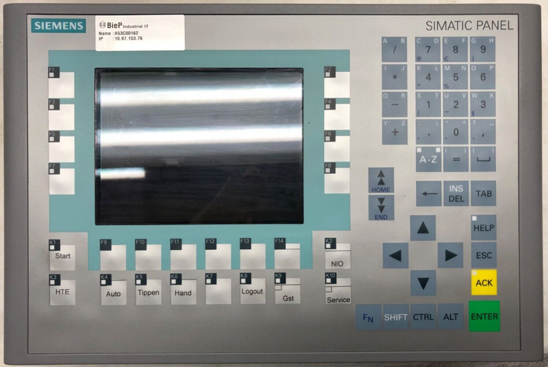 Siemens Panel OP277 6AV6643-0AB01-1AX0