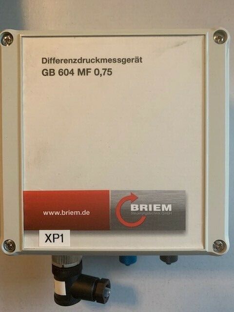 BRIEM Differenzdruckmessgerät GB 604 MF 0,75 Typ 713-Binder