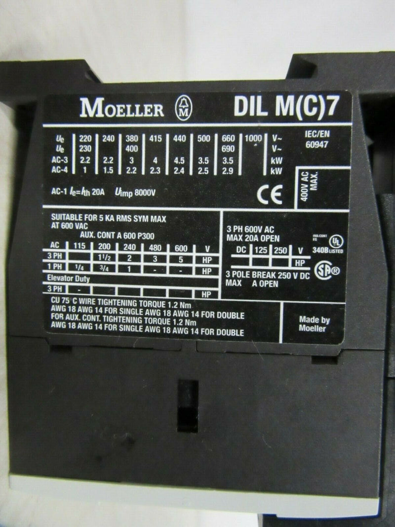 Moeller DIL M(C)7 PKZM0-2,5 Relais relay