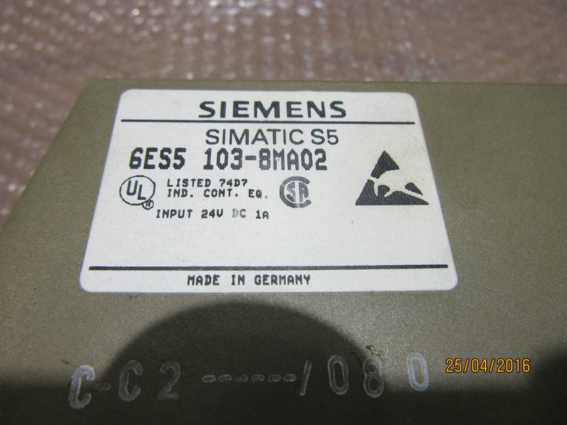 Siemens Simatic S5-100U 6ES5 103-8MA02 | E-Stand : 2