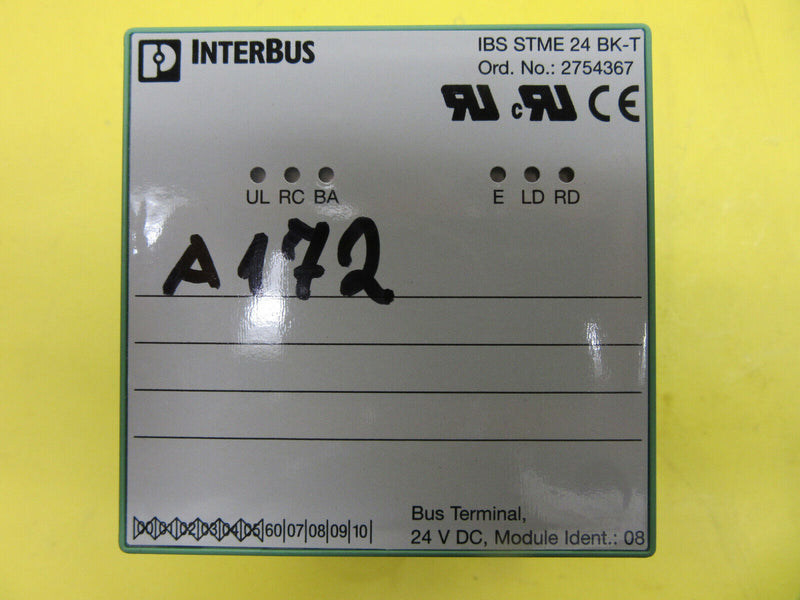 Phoenix Contact Interbus IBS STME 24 BK-T Busklemme 2754367 unused