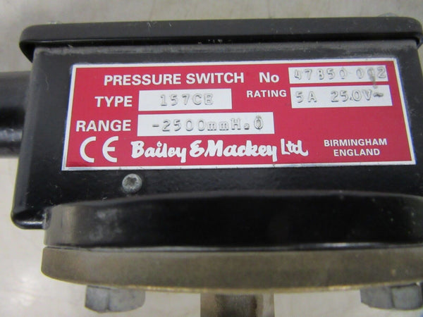 Bailey & Mackey Pressure Switch 157CE 47850 002 -used-