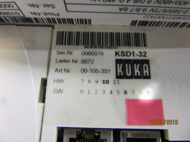 KUKA KSD1-32 E93DA113I4B531 mit leichter Beschädigung (siehe Bilder)  - used -