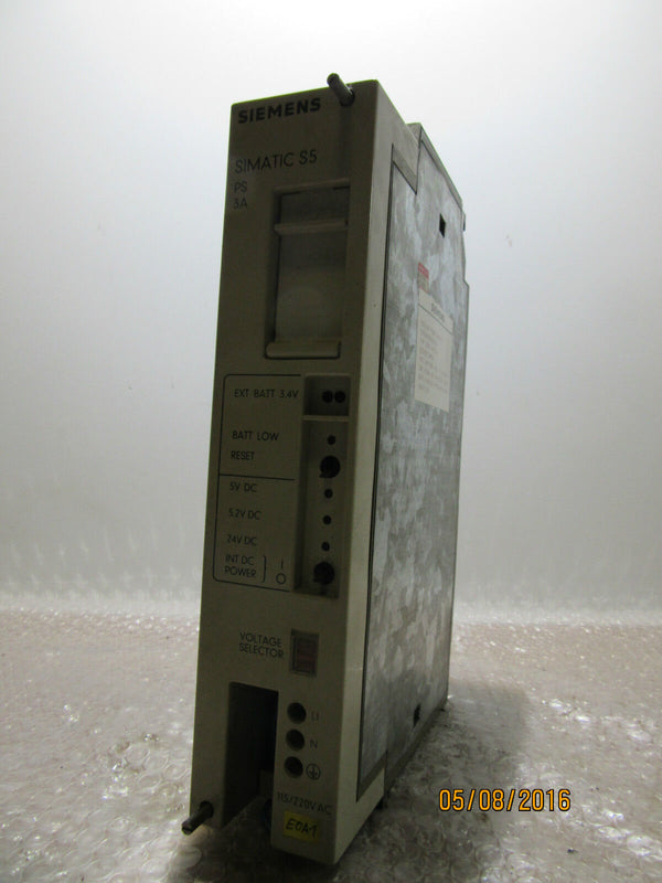 SIEMENS SIMATIC S5 Power Supply E220G5/3WRGD DIN 41752 - used -