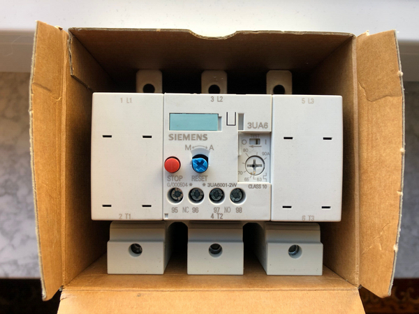 Siemens Überlastrelais 63-90A 3UA6001-2W 3ZX1012-0UA60-1BA1