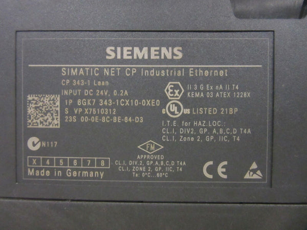 Siemens CP 343-1 Lean 6GK7343-1CX10-0XE0 6GK73431CX100XE0 Abdeckung fehlt