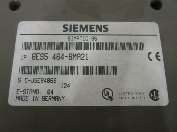 Siemens Simatic S5 6ES5 464-8MA21 E-Stand: 04
