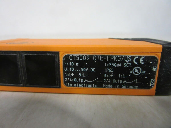 IFM Electronic Photoelectric Sensor OT5009 OTE-FPKG/US
