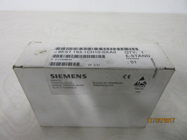 Siemens Simatic Terminal Block 6ES7 193-1CH10-0XA0 Version: 01 -ungeöffnet-