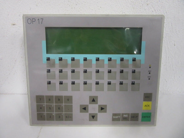 Siemens Operator Panel OP 17-DP12 6AV3617-1JC30-0AX1