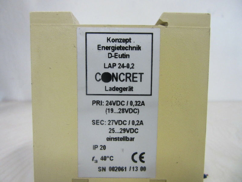 Konzept LAP 24-0,2 24V/ 0,2A Concret Ladegerät
