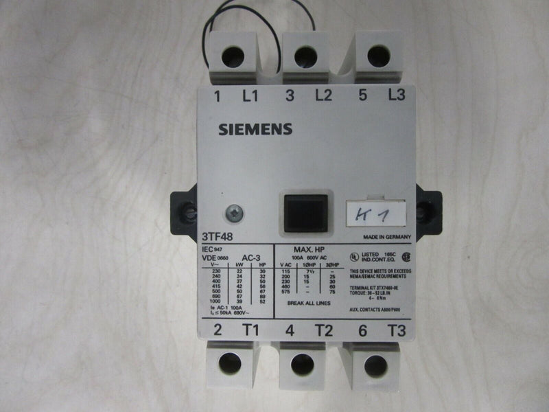 SIEMENS 3TF4822-0AN2 Leistungsschutz