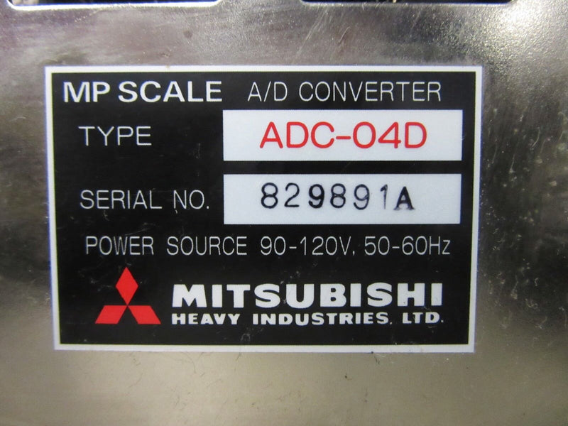 Mitsubishi MP Scale A/D Converter Type ADC-04D 829891A -used-